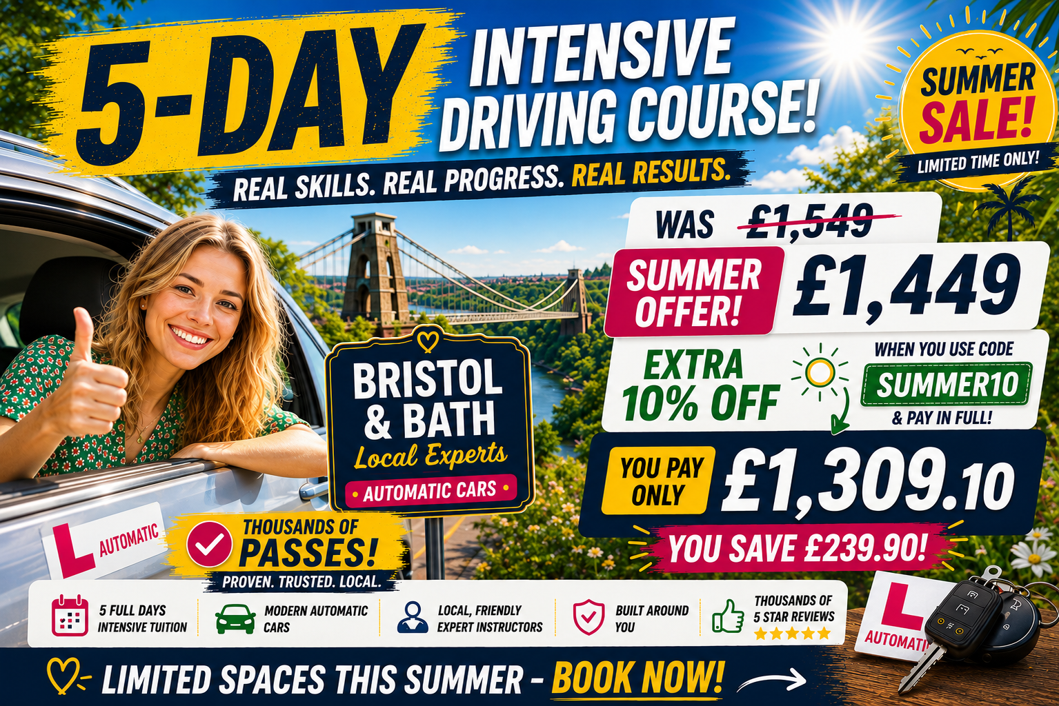 5 Day Intensive Course - Beat the Summer Rush – Bristol Automatic